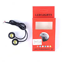 ДХО Оченята-лінзи скотч LED D=23мм 1.5 12V W (2521) (2шт)