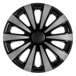 Ковпаки на колеса R16 Карат Super Black (карбон) (4шт) плоскі зад Star