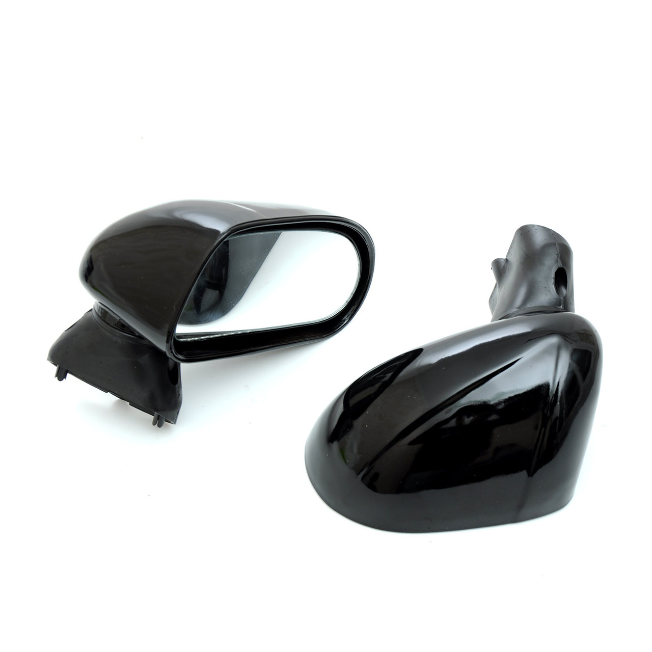 Дзеркало бокове на крило Люкс-6 на Ваз-2101-2103,2106,Нива Чорне Глянець Україна (Складається) (2шт, фото 1