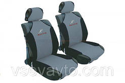 Майки передніх авто сидінь Racing 23088/4/Р сіра/чорна поліестер