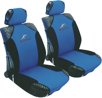Майки передніх авто сидінь Racing 23088/3/Р синя/чорна поліестер