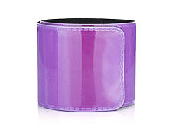 Браслет дорожній 22 х 3см фіолетовий світловідбиваючий до 350м (без упак)