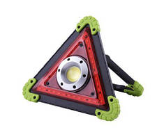 Знак аварійний+LED LL301/W837-COB+36SMD RED, 2x18650/4xAA, ЗУ microUSB, Power Bank