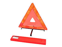 Знак аварійний пластик.паковка посилений "Carlife" (WT102) 420x400мм