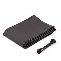 Обліт керма б/к шкіра "XL" (42-43 см) ВК голка+нитка 9 см 1 шв "CarLife" CW1 41/43 (товщ. керма 30-35)