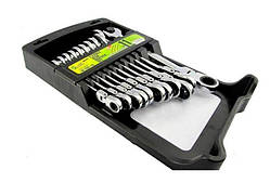 Набір  ключів комбін (11шт) 8-19м з Карданом"Alloid" (НК-2081-11К)