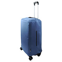 Чохол для чемодана L (65 - 75 см) - синій (Фастекс, пластикова защелка, сумочка)