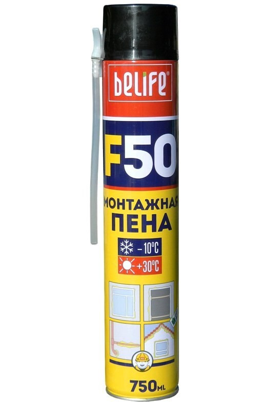Піна Монтажна 750ml "BiLife" F50/с трубкою, фото 1