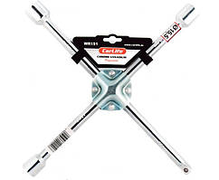 Ключ балонний хрест посилений. 17*19*21 мм*1/2" Хром-Ванадій Професіонал."Сarlife" (WR151) (20шт/яск)