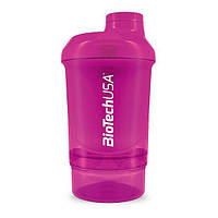 Шейкер BioTechUSA Shaker Wave + Nano 300ml +150ml container Magic Magenta SC, код: 7519904