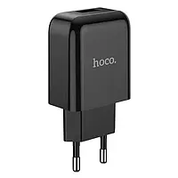 Адаптер мережевий зарядний пристрій HOCO Vigour N2 1USB 2.1 А Чорний