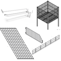 Промостоли, торгові гачки та інше торгове обладнання з дроту
