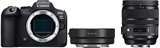 Фотоапарат Canon EOS R6 Mark II + adapter Canon EOS R Mount EF-EOS R + Sigma 24-70 mm f/2.8 A DG OS HSM