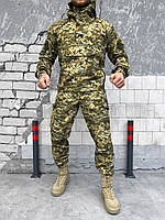 Тактичний костюм Гірка анорак піксель рипстоп без флісу, військовий чоловічий костюм Гірка pixel армійський