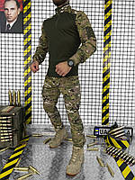 Літній тактичний бойовий костюм мультикам сорочка штани, чоловічий військовий костюм камуфляж, армійська форма зсу