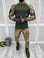 Летний тактический комплект убакс штаны пиксель, военный облегченный боевой костюм пиксель армейская форма зсу