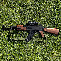Іграшковий автомат AK-47 X999-1B стріляє кульками орбіз, Гель бластер на акумуляторі + 7000 орбізів у Подарунок