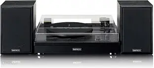 Програвач вінілу Lenco LS-101BK Gramofon z ami z funkcją Bluetooth