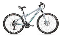 Велосипед женский со скоростями 27.5 Avanti Force 16 Lady светло-серый с синим