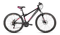 Велосипед женский со скоростями 27.5 Avanti Force 16 Lady темно-серый с розовым