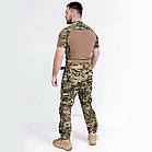 🔥 Костюм тактичний, убакс з коротким рукавом+штани "Esdy" (Multicam) нгу, нацгвардії військова зсу, мультикам, фото 4