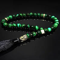 Чітки Дракон із натурального каменю Тигрове око зелений