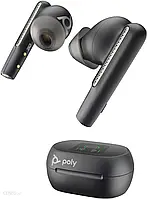 Poly Voyager Free 60+ Usb-A Earbuds Mit Touchscreen Ladecase Für Microsoft Teams, Schwarz