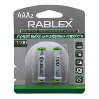 Аккумулятор RABLEX AAA (HR03) 1100 mAh Ni-MH 1.2V с защитой Original аккумуляторная батарейка батарея Польша!