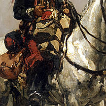 Картина на полотні "Альфонс де Невіль, Кавалерист, Alphonse de Neuville, A Cavalryman", 60×43см, фото 3