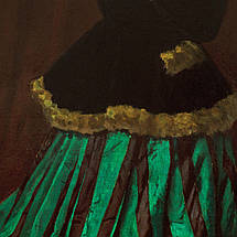 Картина на полотні "Клод Моне, Жінка в зеленому, Claude Monet, The Woman in the Green Dress", 60×40см, фото 3
