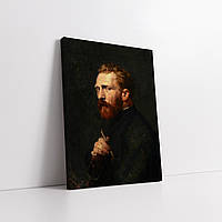 Картина на холсте "Винсент ван Гог, портрет, Vincent van Gogh", 60×44см