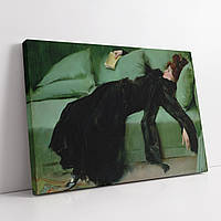 Картина на холсте "Рамон Касас, Юная декадентка, Ramon Casas, A Decadent Girl", 42×30см
