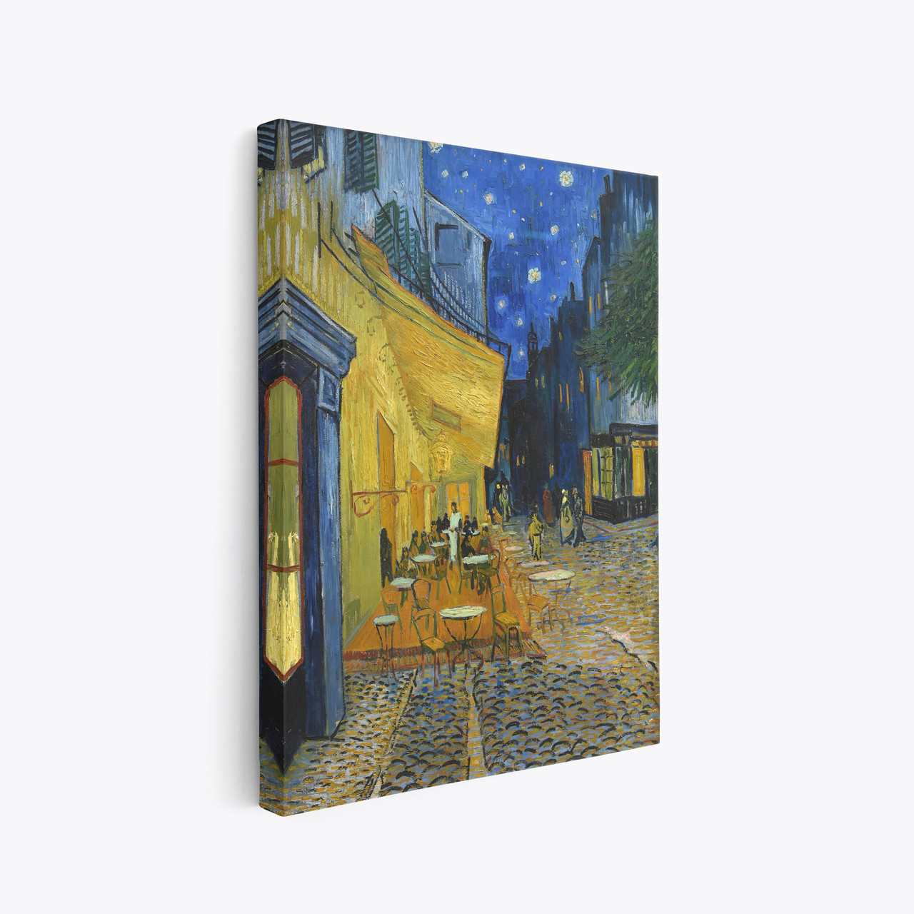 Картина на полотні "Вінсент ван Гог, Нічна тераса кафе, Vincent van Gogh, Café Terrace at Night", 60×48см