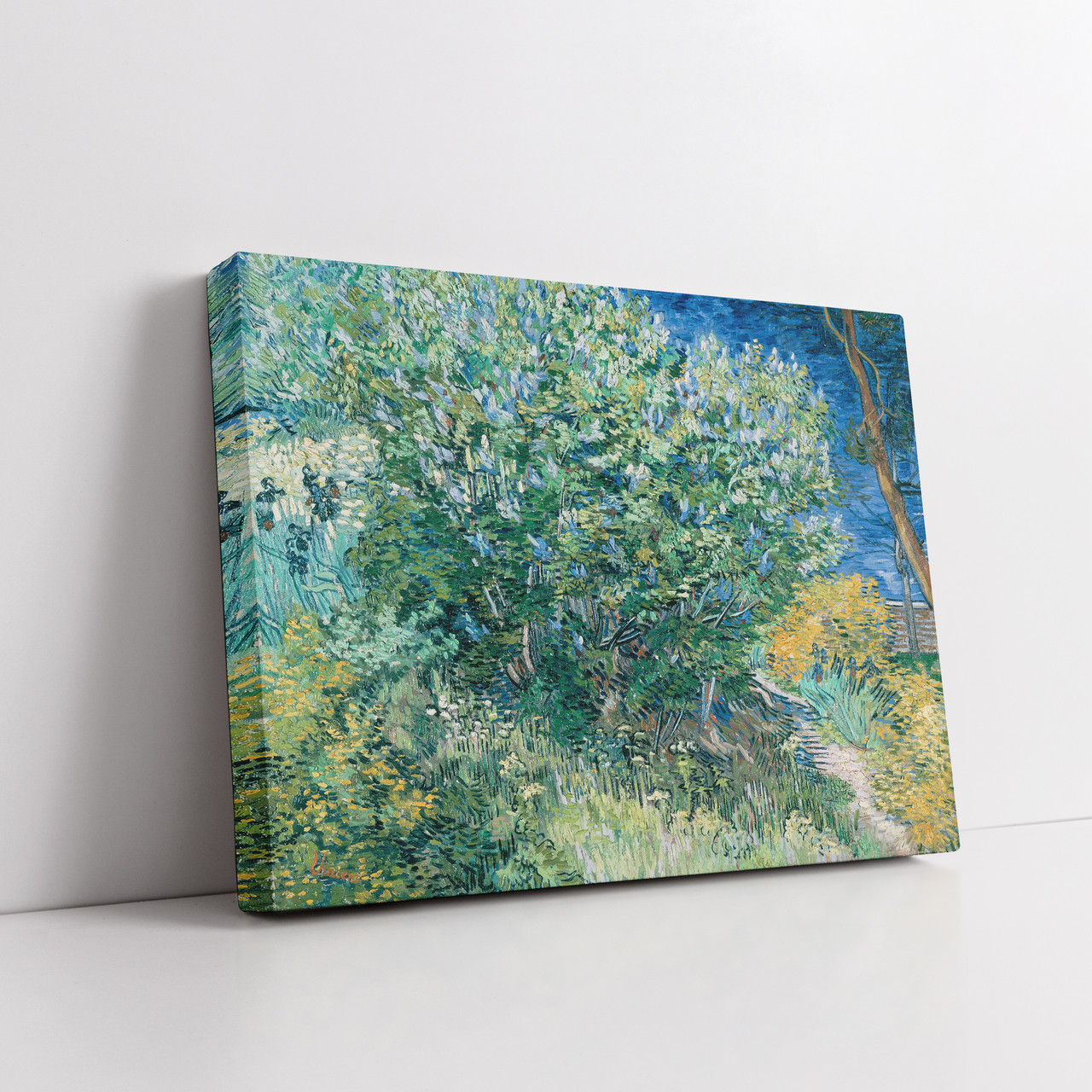 Картина на полотні "Вінсент ван Гог, Кущ бузку, Vincent van Gogh, Lilac Bush", 45×60см