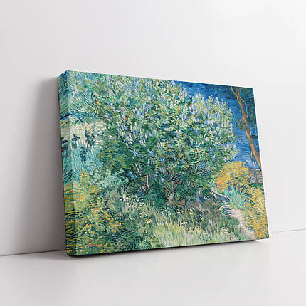 Картина на полотні "Вінсент ван Гог, Кущ бузку, Vincent van Gogh, Lilac Bush", 45×60см, фото 1