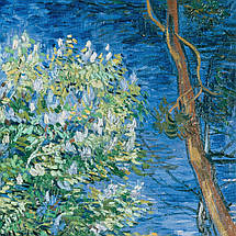Картина на полотні "Вінсент ван Гог, Кущ бузку, Vincent van Gogh, Lilac Bush", 45×60см, фото 3