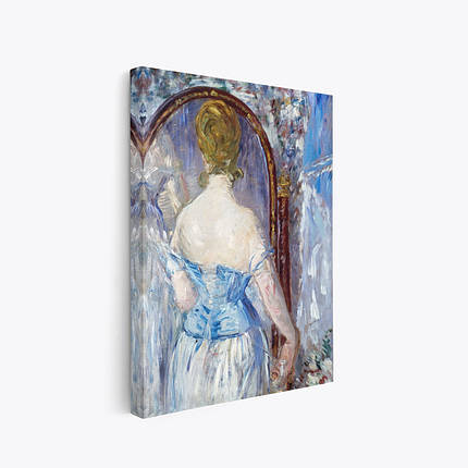 Картина на полотні "Едуар Мане, Перед дзеркалом, Édouard Manet, Before the Mirror", 60×45см, фото 1
