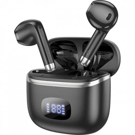 Навушники бездротові вкладки Bluetooth HOCO EQ1 Music guide true wireless BT 5.3 Чорні, фото 2
