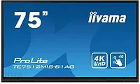 Проекційний екран (інтерактивна дошка) Iiyama Te7512Mis-B1Ag Ips Led 4K /Vga Hdmi Usb-C Wifi/ Iiware,