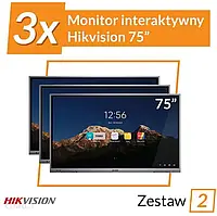 Проекційний екран (інтерактивна дошка) Hikvision 2X 75 (INC_2)