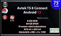 Проекційний екран (інтерактивна дошка) Avtek Ts 8 Connect 75 4K Android 13.0 (1TV295)