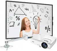 Проекційний екран (інтерактивна дошка) Avtek Zestaw 80 Tablica Tt-Board + Vivitek Dx283St Uchwyt Wallmount