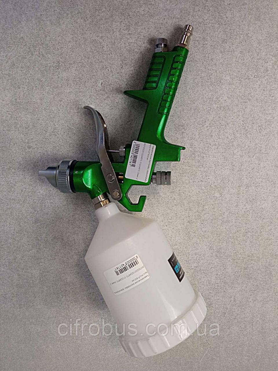 Пневматичний аерограф фарбопульт Б/У Apro HVLP 600 мл, фото 1