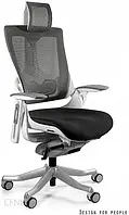 Крісло Unique Fotel Wau 2 Biały Bl418 Black Nw41 Charcoal