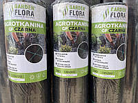 Агротканина чорна 100 г/м2, 1,1 х 100 м. GARDEN FLORA агротканина проти бур'янів