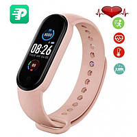 Фитнес браслет FitPro Smart Band M6 (смарт часы, пульсоксиметр, пульс). NV-304 Цвет: розовый