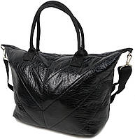 Дутая женская сумка Wallaby 8-57395 Черная ML, код: 8293280