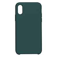 Чехол Soft Case No Logo для Apple iPhone X iPhone Xs Pine green MY, код: 7646979