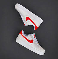 Кроссовки, кеды отличное качество Nike Air Force 1 White Red 5 Размер 36