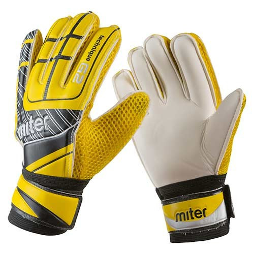Воротарські рукавички жовті Miter Latex Foam розмір 8